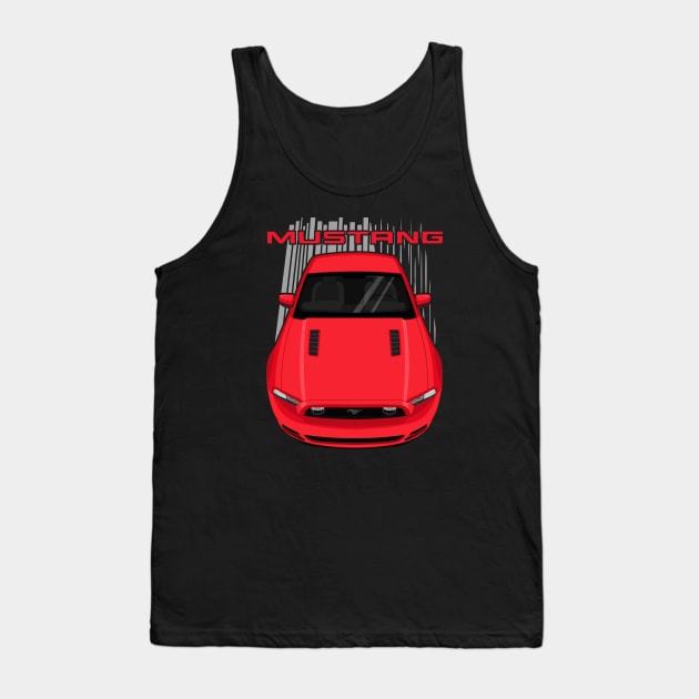 Mustang GT 2013 to 2014 - Red Tank Top by V8social